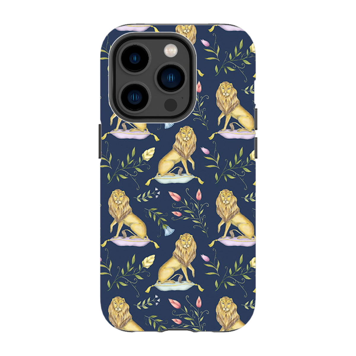 iPhone Tough Case - Leo Et Flores Navy By Catherine Rowe