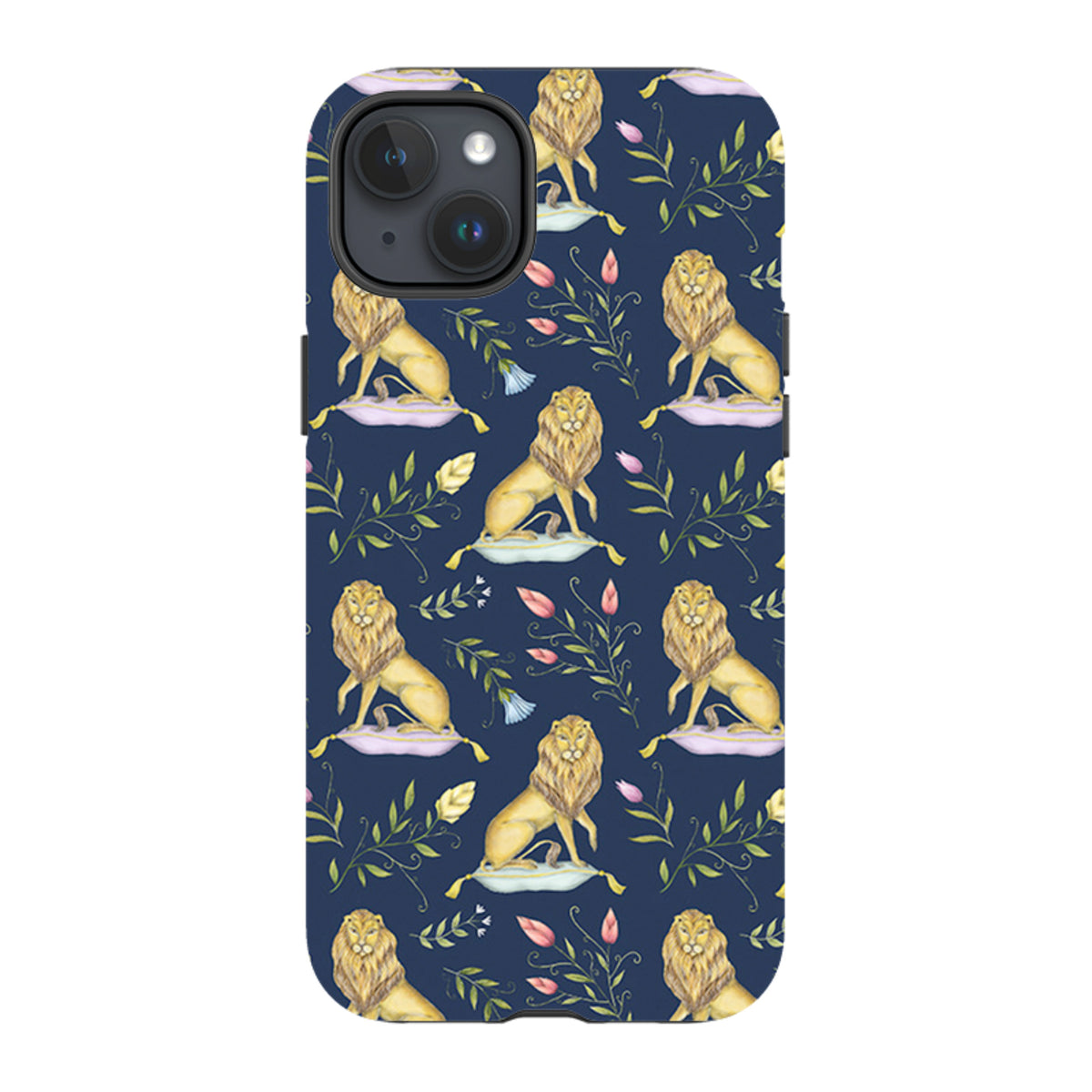iPhone Tough Case - Leo Et Flores Navy By Catherine Rowe