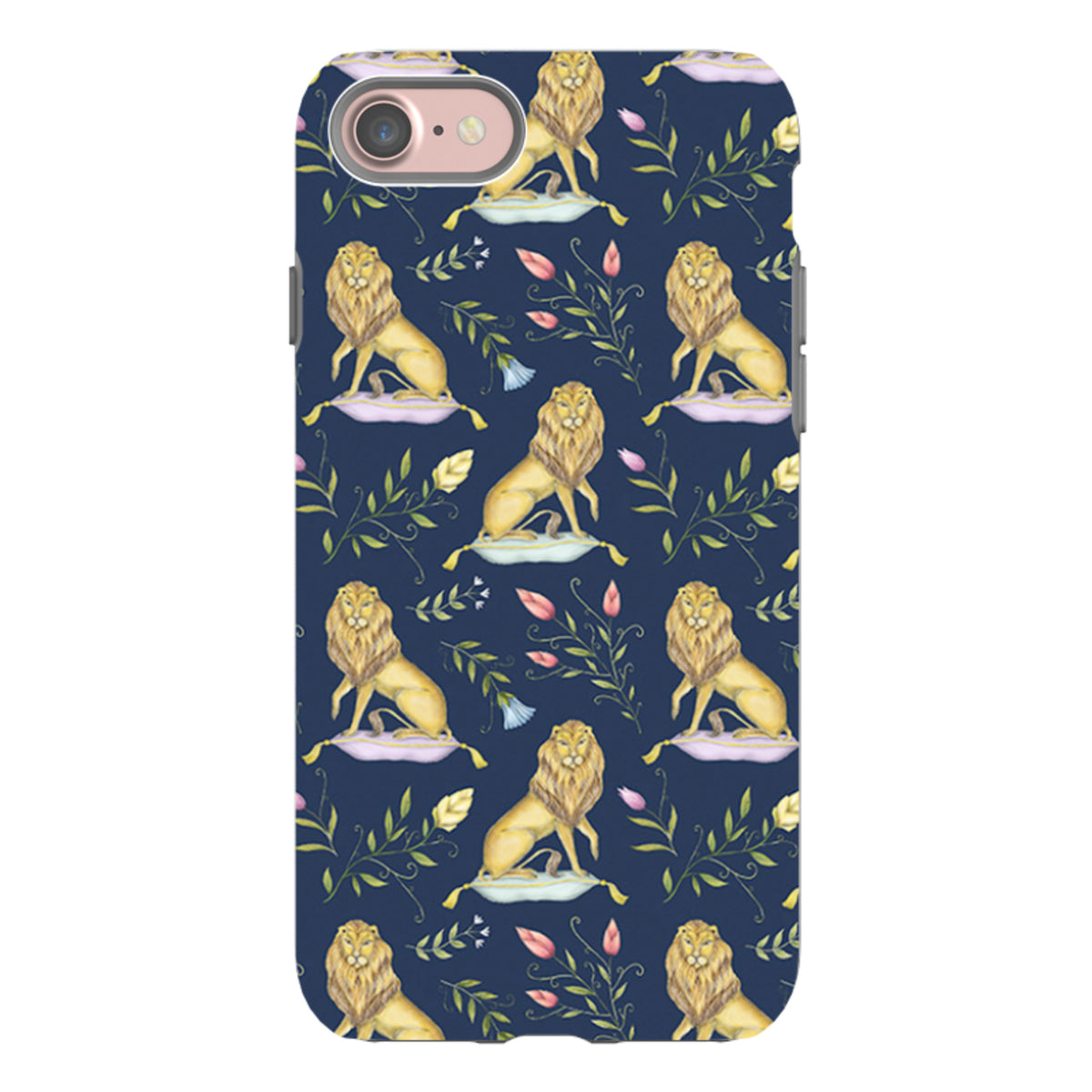iPhone Tough Case - Leo Et Flores Navy By Catherine Rowe