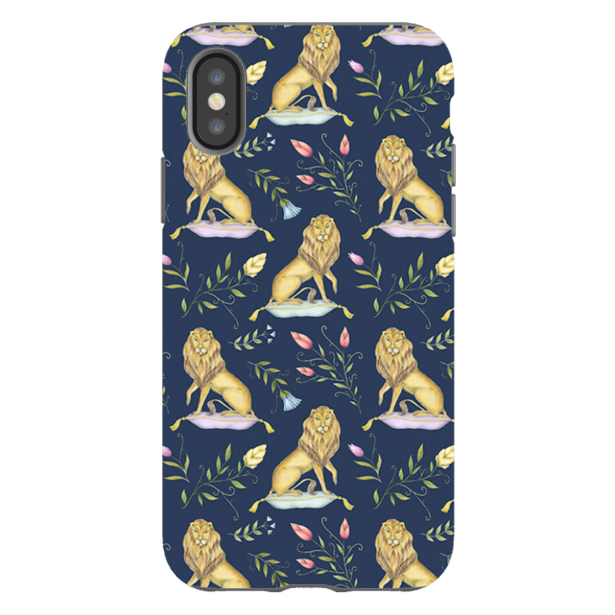 iPhone Tough Case - Leo Et Flores Navy By Catherine Rowe