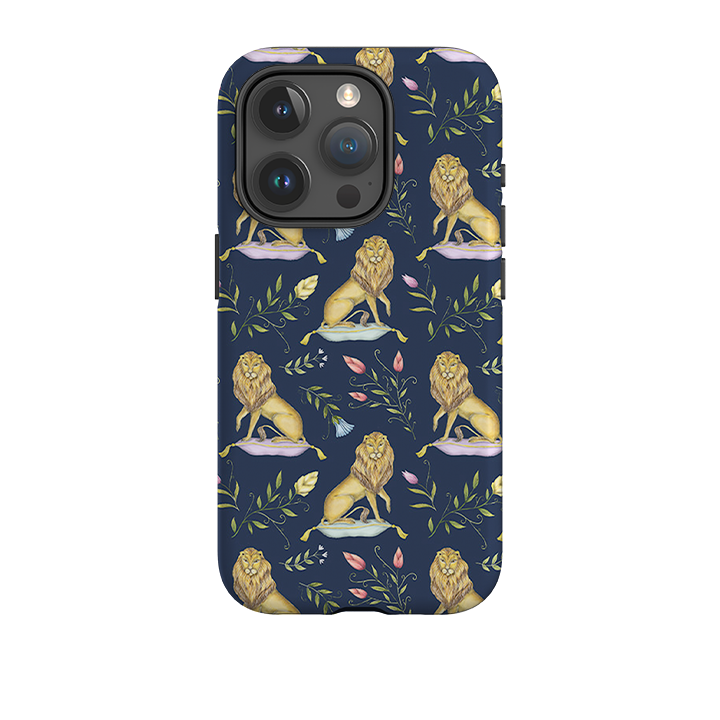 iPhone Tough Case - Leo Et Flores Navy By Catherine Rowe