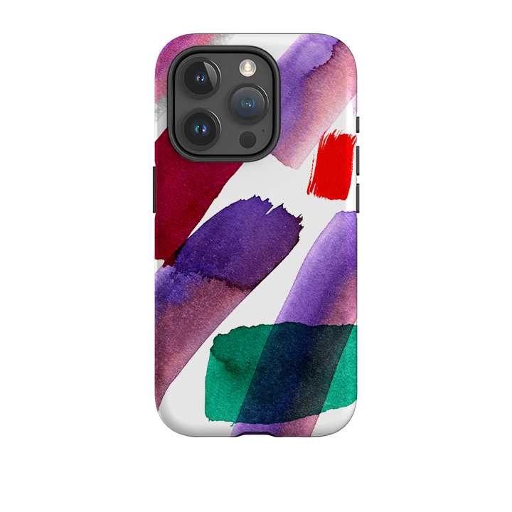 iPhone Tough Case - Lilac Brushes By Kitty Joseph