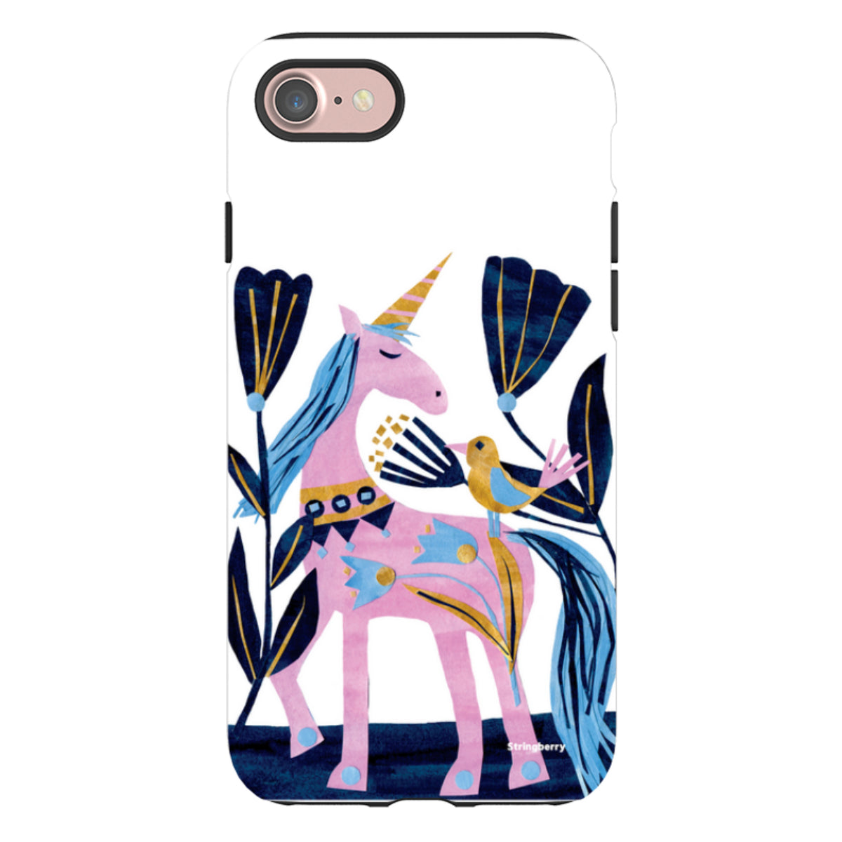 iPhone Tough Case - Lilac Unicorn By Tracey English