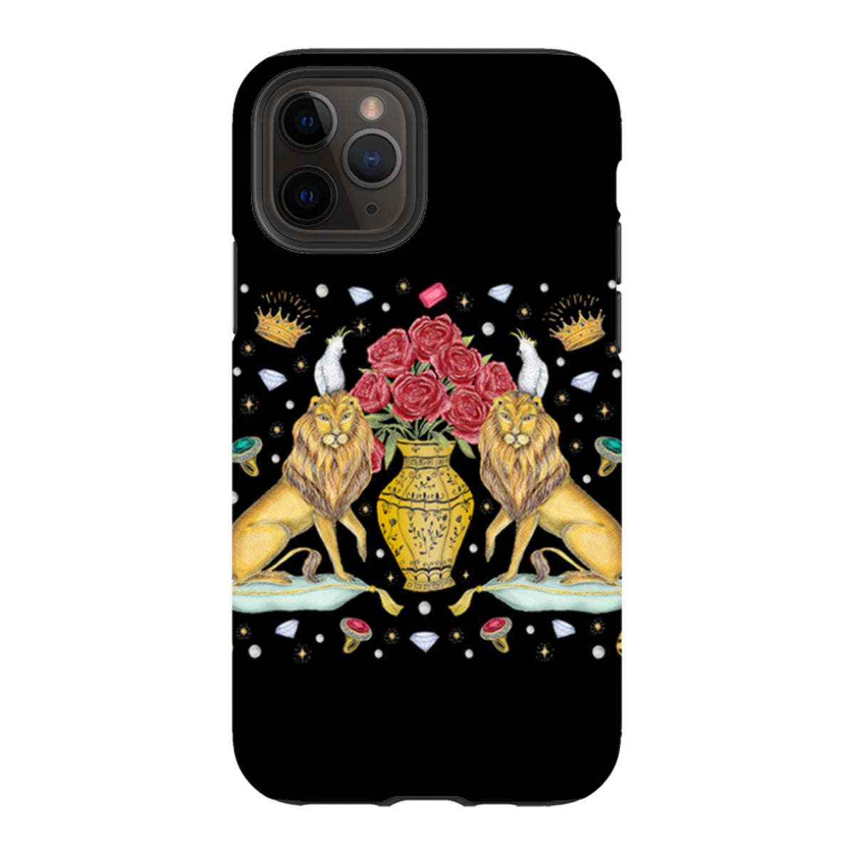iPhone Tough Case - Lion And Vase By Catherine Rowe