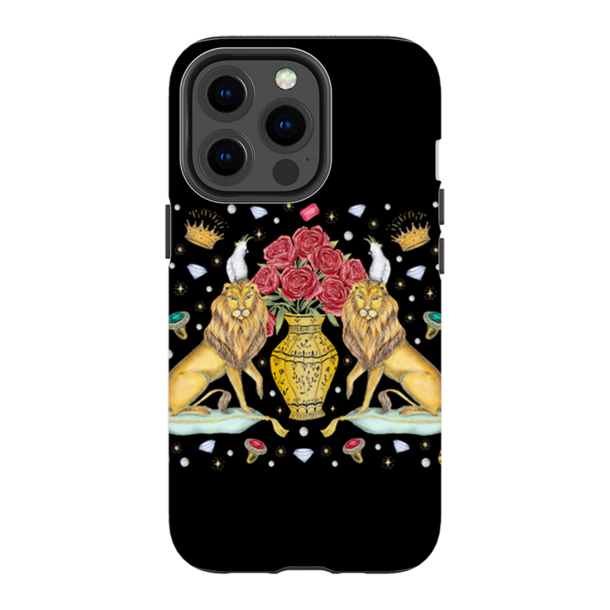 iPhone Tough Case - Lion And Vase By Catherine Rowe