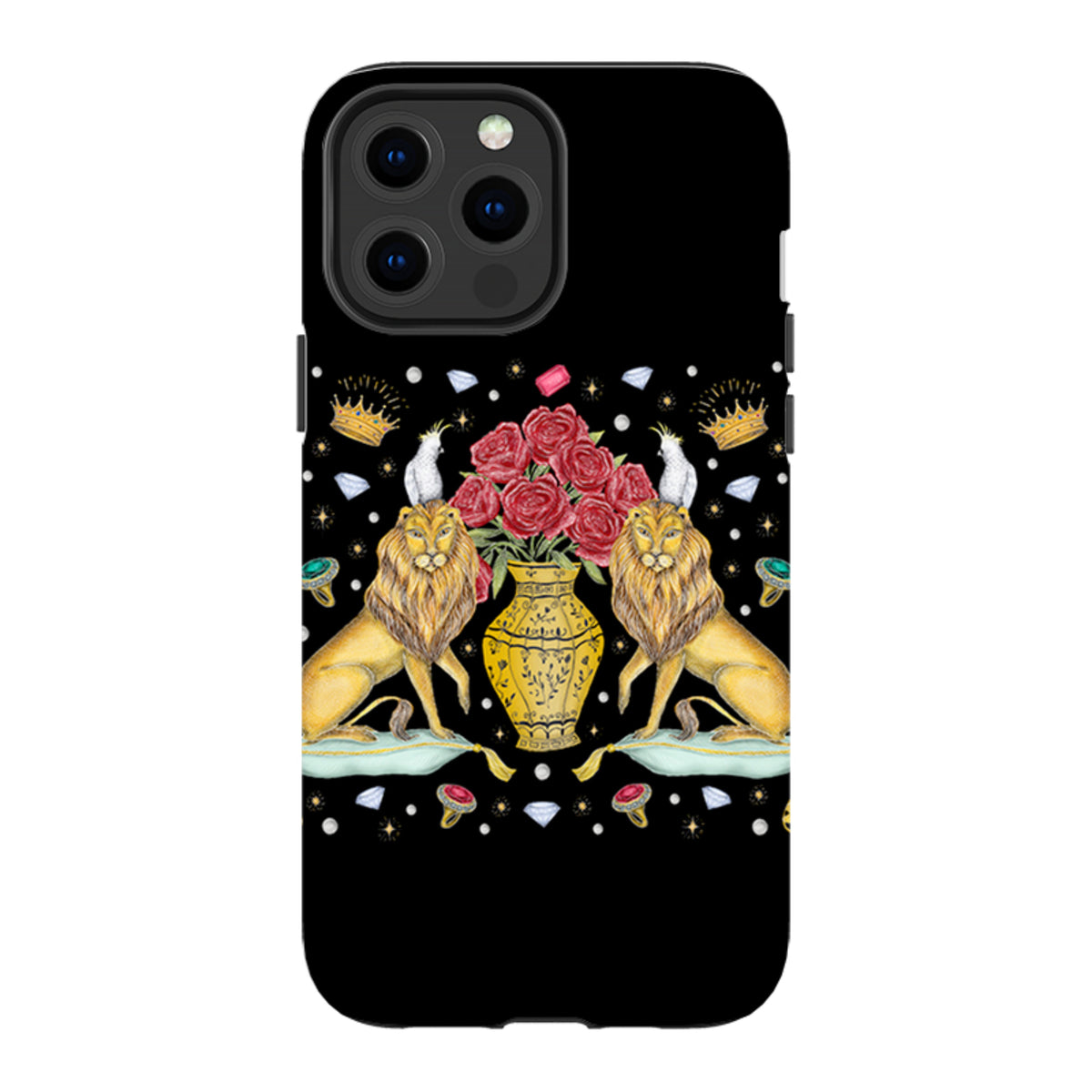 iPhone Tough Case - Lion And Vase By Catherine Rowe