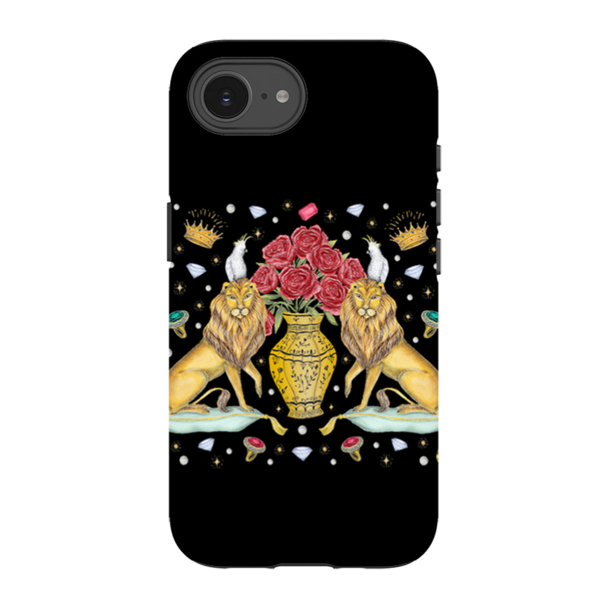iPhone Tough Case - Lion And Vase By Catherine Rowe