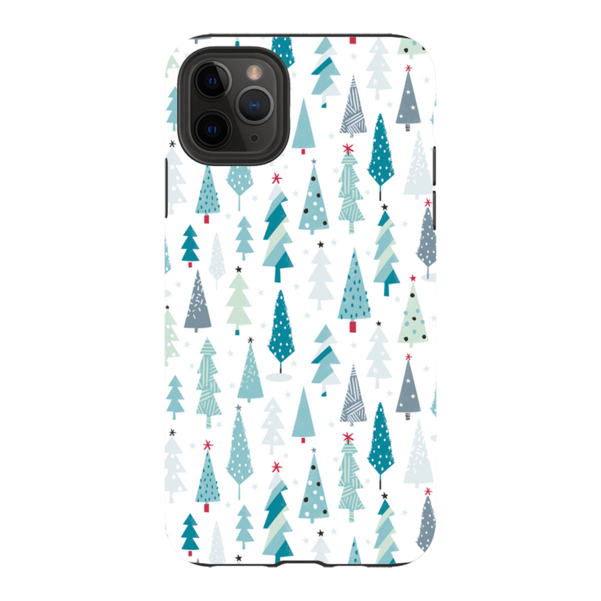 iPhone Tough Case - Little Xmas Trees By Ali Brookes