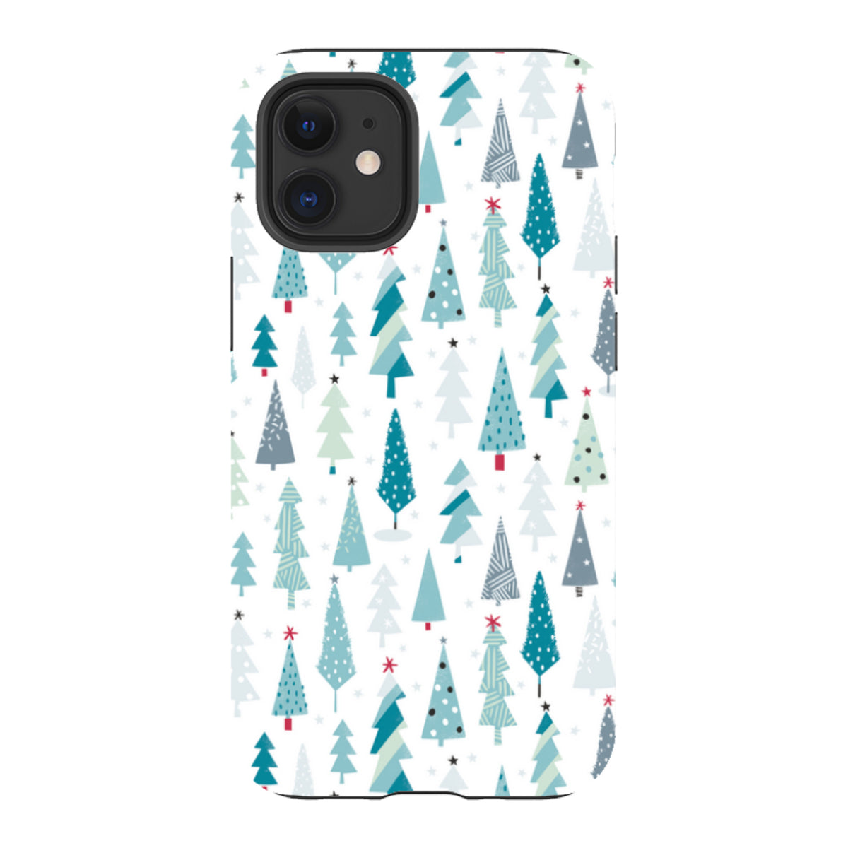 iPhone Tough Case - Little Xmas Trees By Ali Brookes