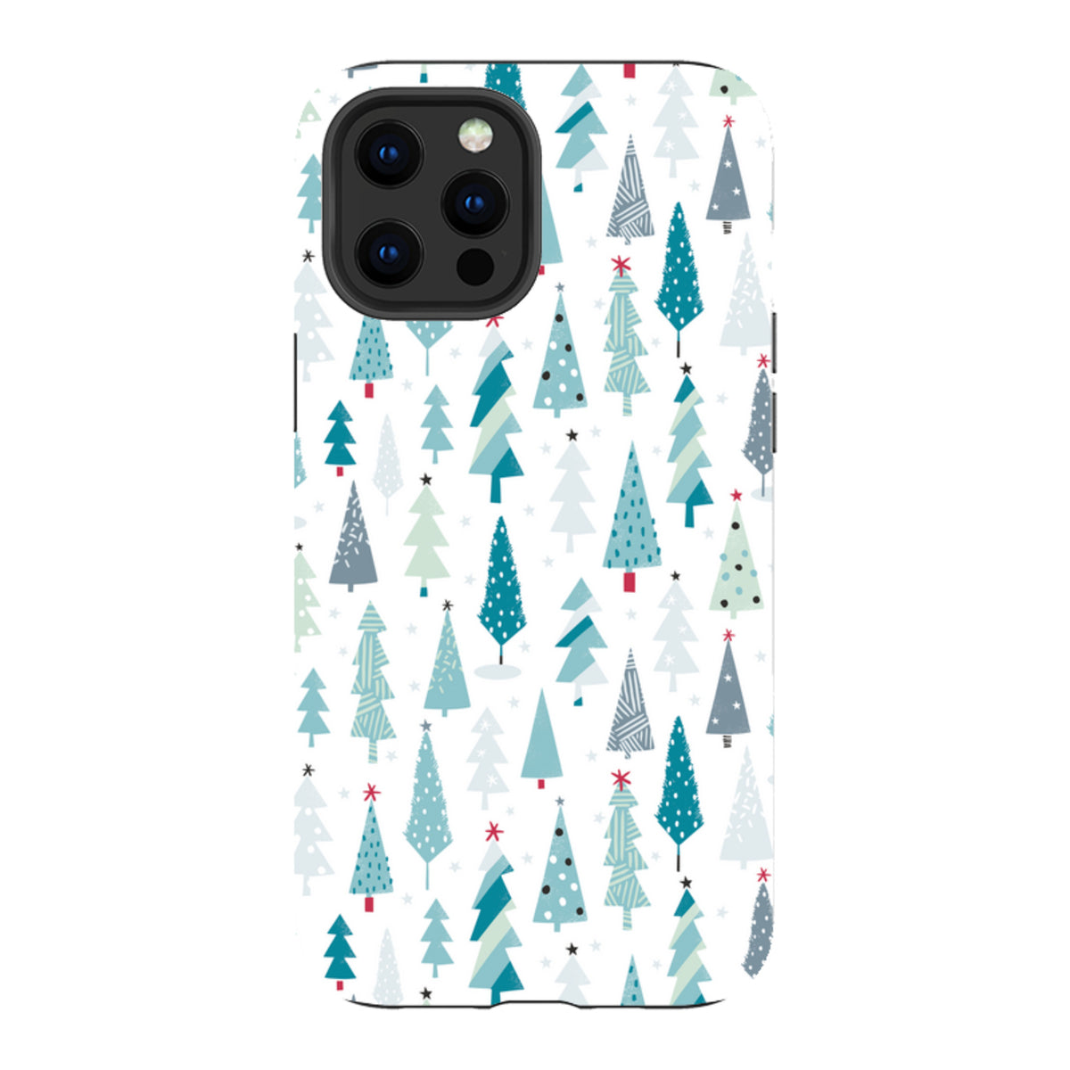 iPhone Tough Case - Little Xmas Trees By Ali Brookes