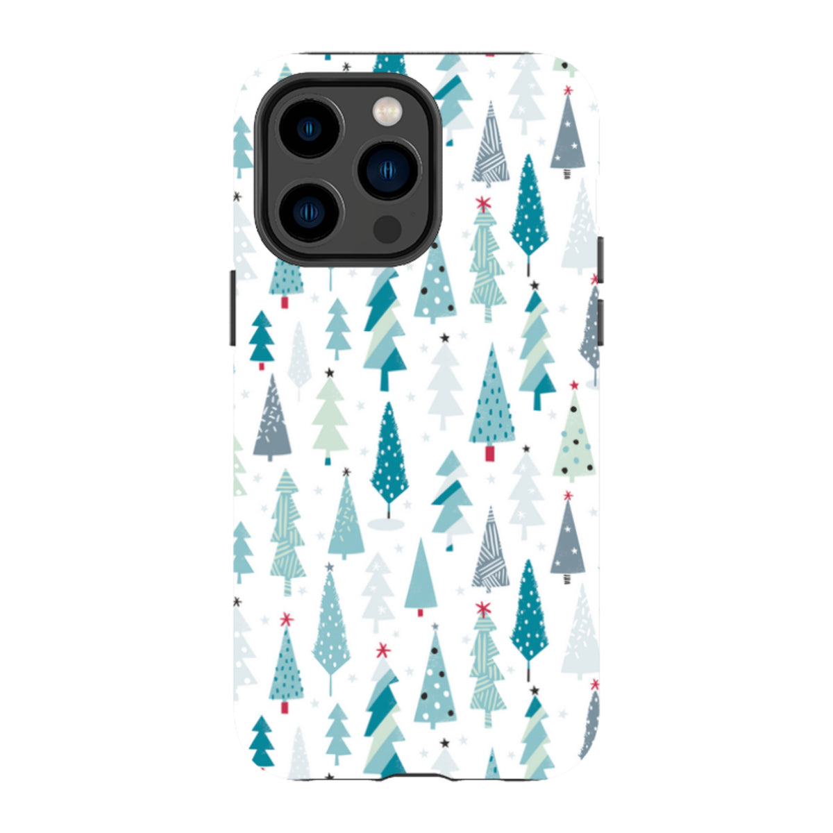 iPhone Tough Case - Little Xmas Trees By Ali Brookes
