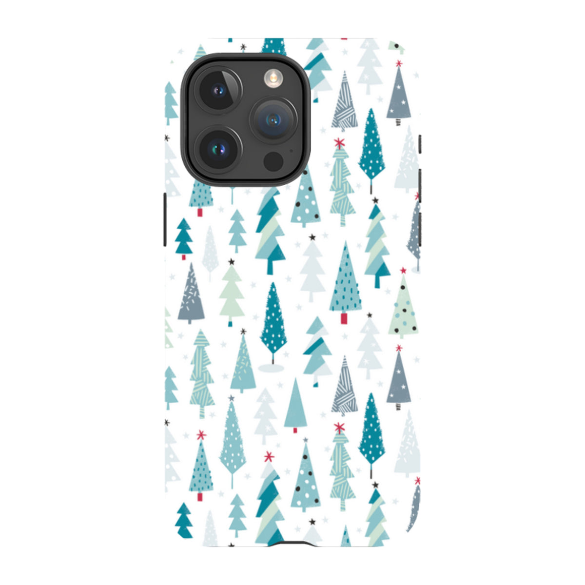 iPhone Tough Case - Little Xmas Trees By Ali Brookes