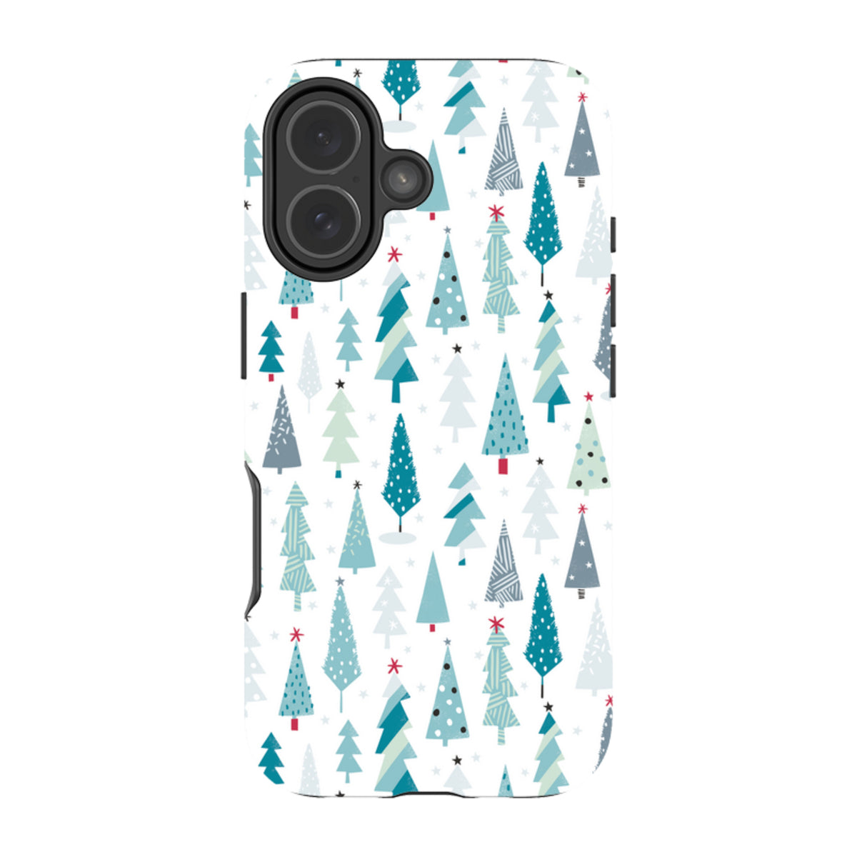 iPhone Tough Case - Little Xmas Trees By Ali Brookes