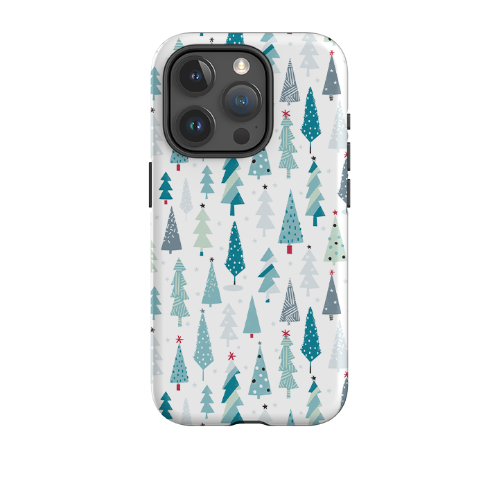 iPhone Tough Case - Kleine Weihnachtsbäume von Ali Brookes