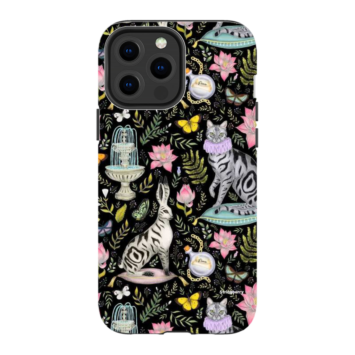 iPhone Tough Case - Lotus Garden By Catherine Rowe