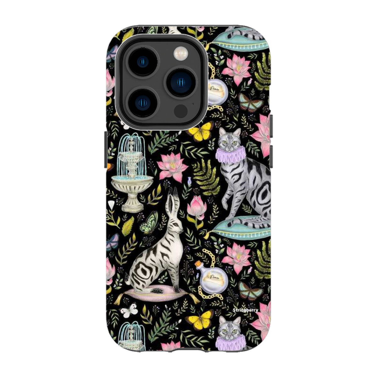iPhone Tough Case - Lotus Garden By Catherine Rowe