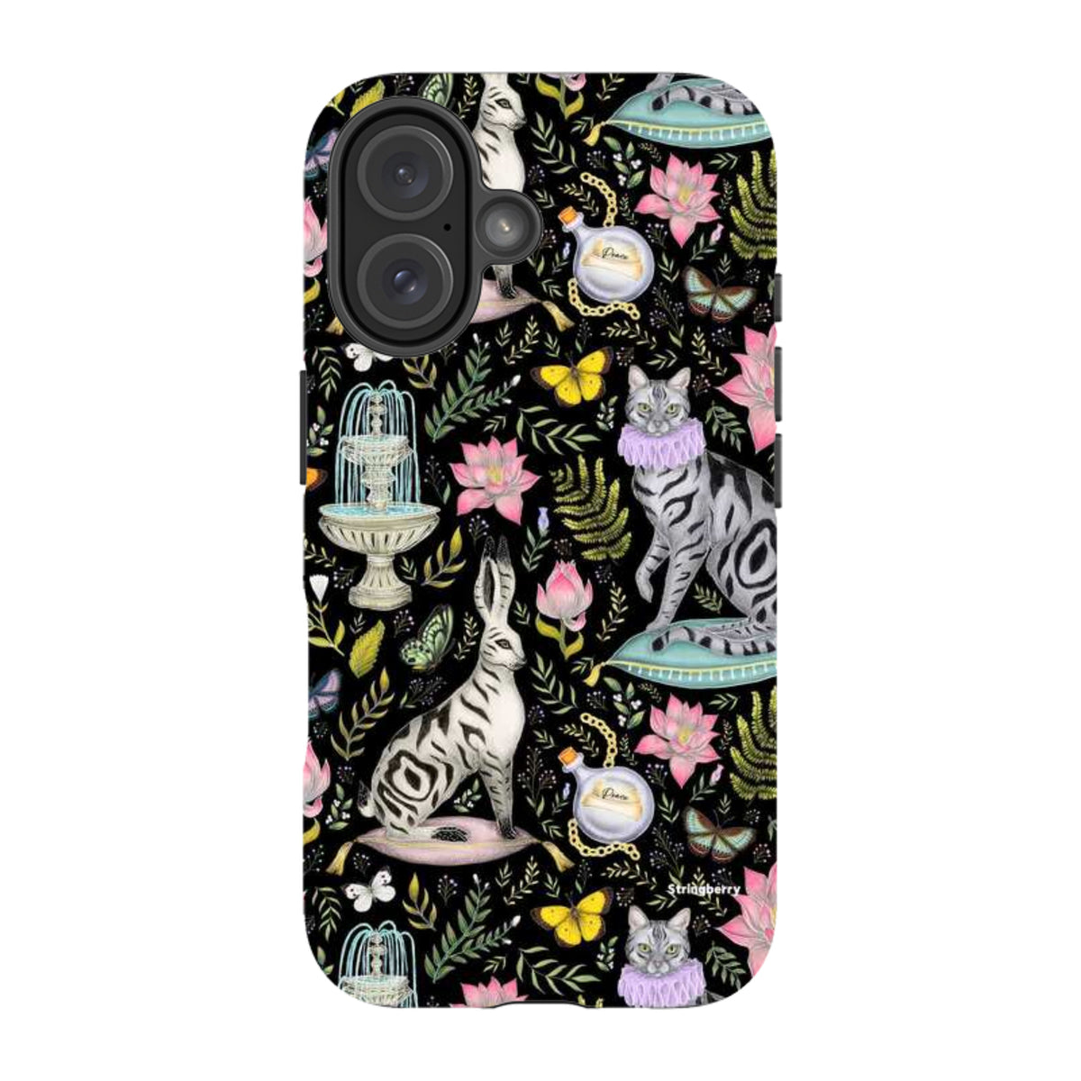 iPhone Tough Case - Lotus Garden By Catherine Rowe