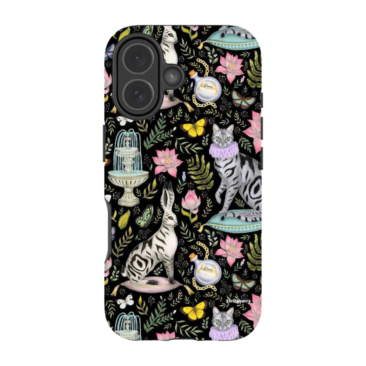 iPhone Tough Case - Lotus Garden By Catherine Rowe