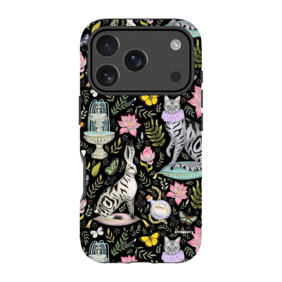 iPhone Tough Case - Lotus Garden By Catherine Rowe