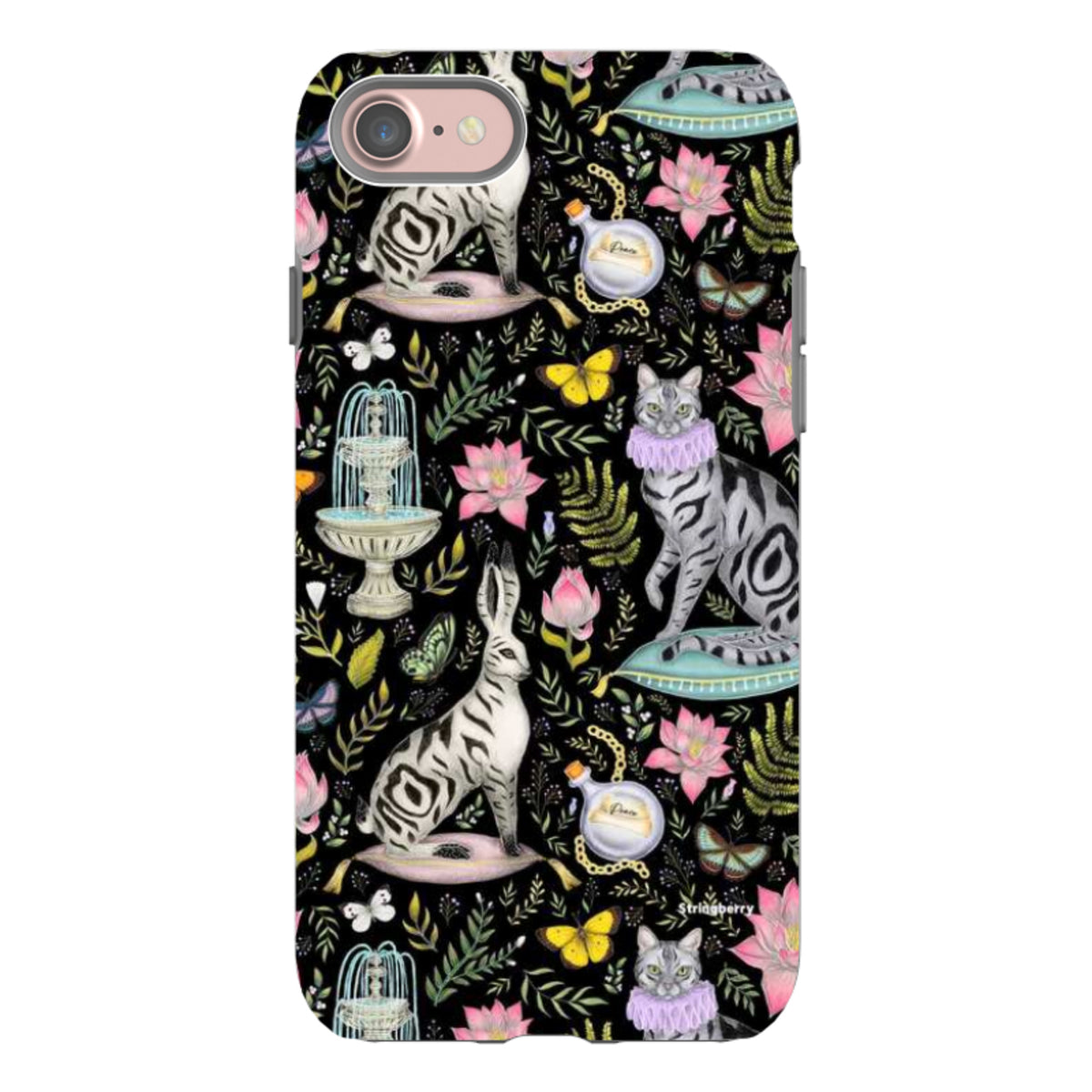 iPhone Tough Case - Lotus Garden By Catherine Rowe