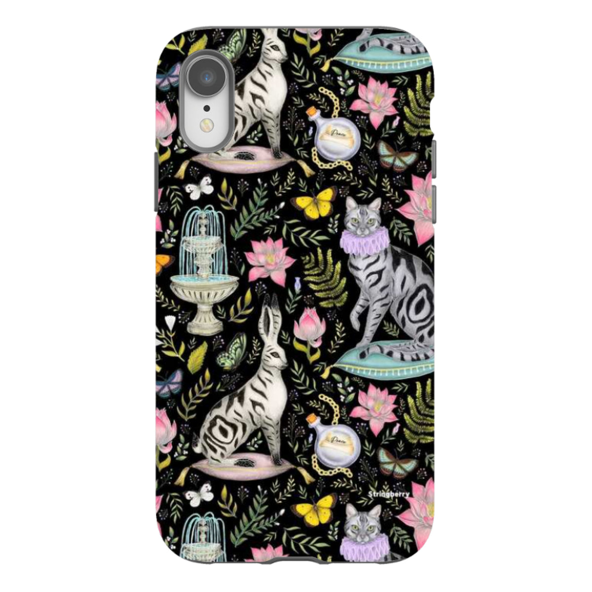 iPhone Tough Case - Lotus Garden By Catherine Rowe