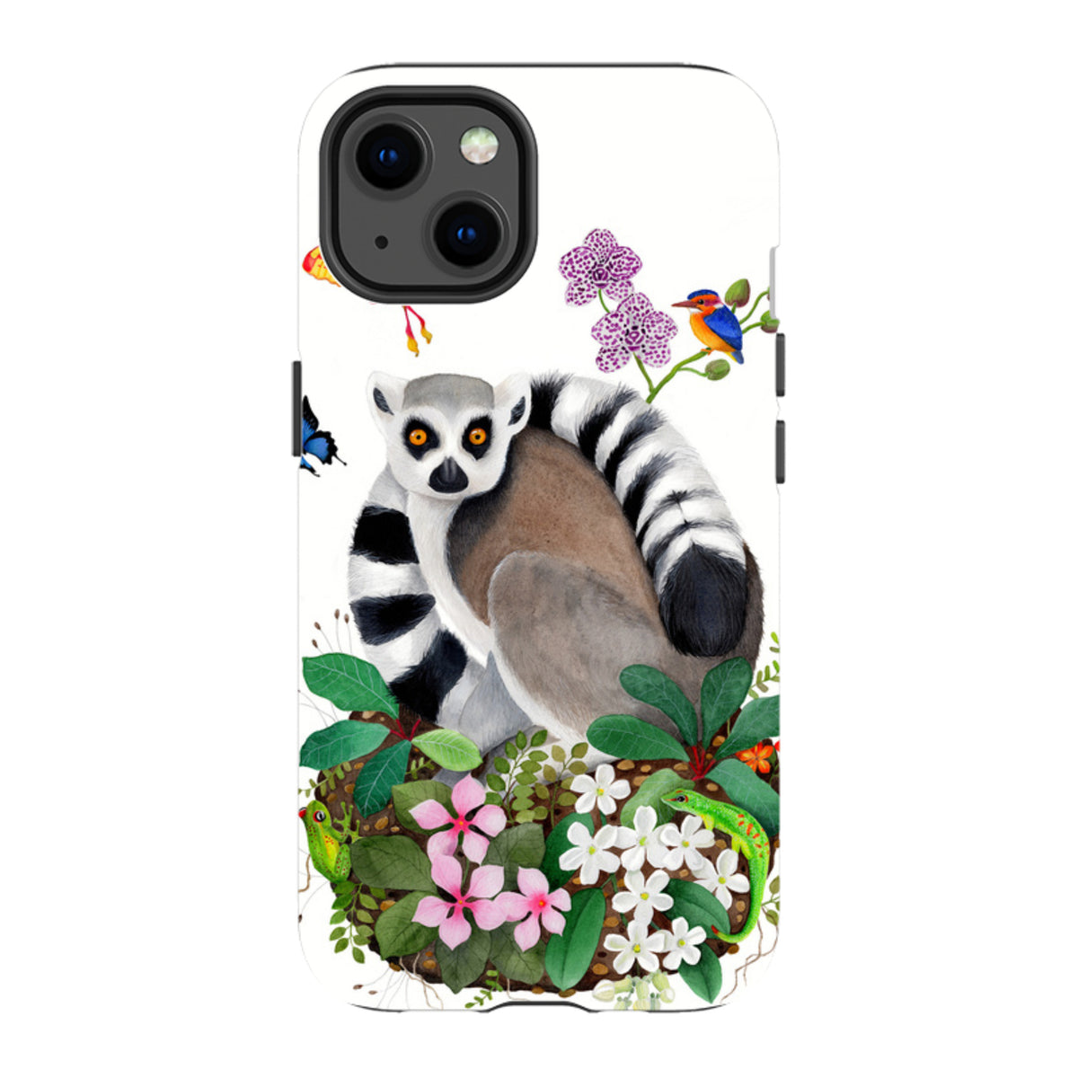iPhone Tough Case - Madagascar Lemur By Bex Parkin