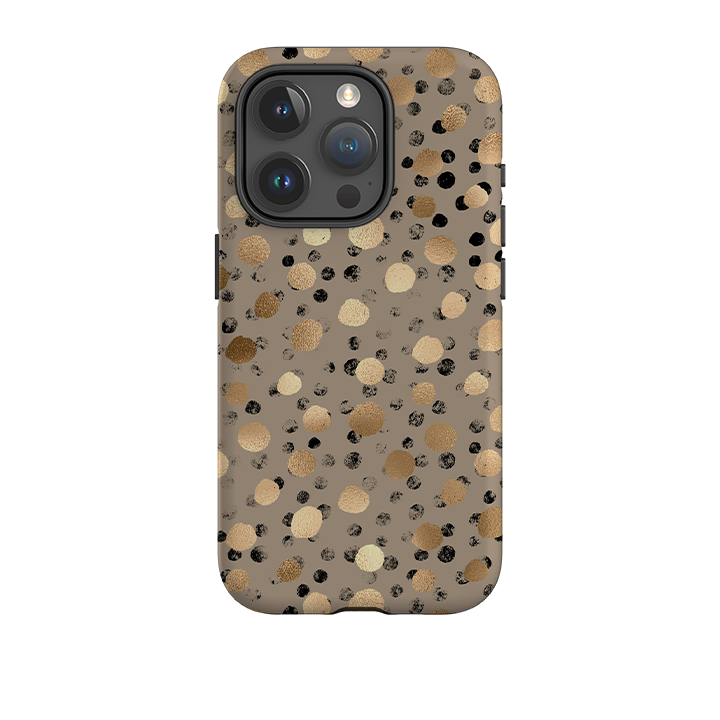 iPhone Tough Case - Marble Dots (case does not glitter)
