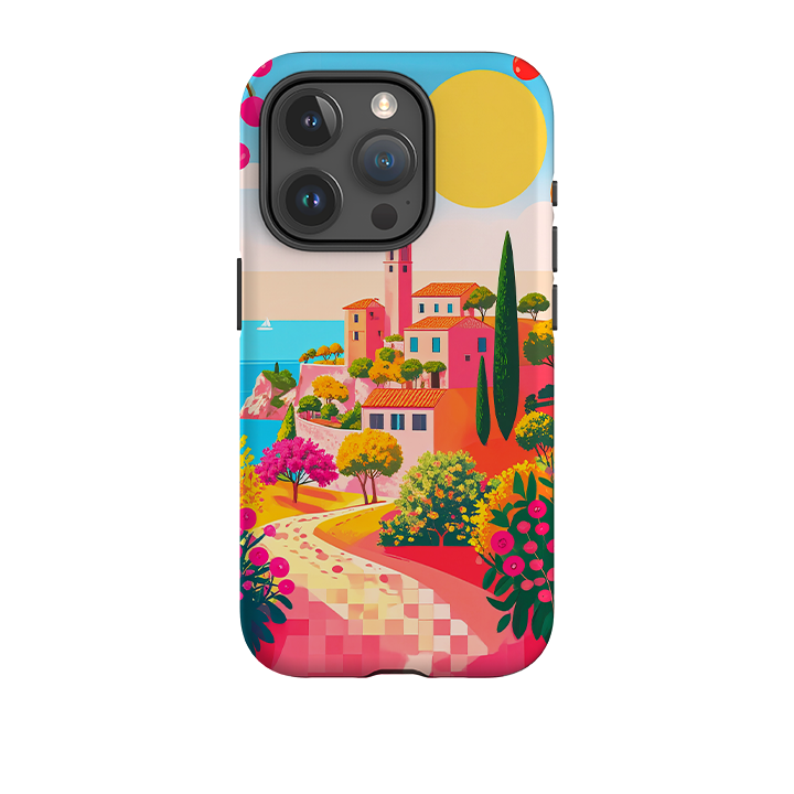 iPhone Tough Case - Mediterrane Landschaft und Sonnenschein