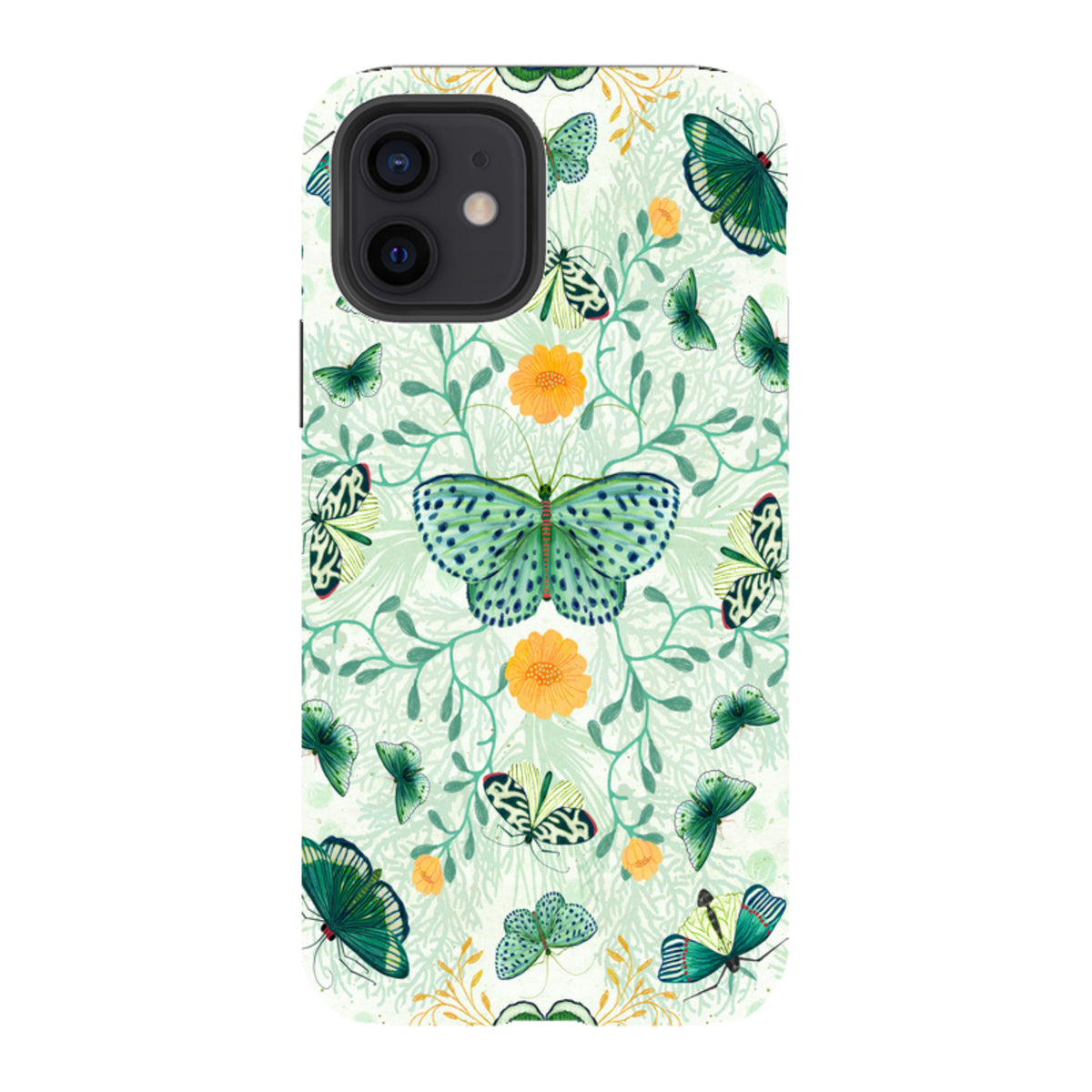iPhone Tough Case - Medium Moths 1 By Katherine Quinn