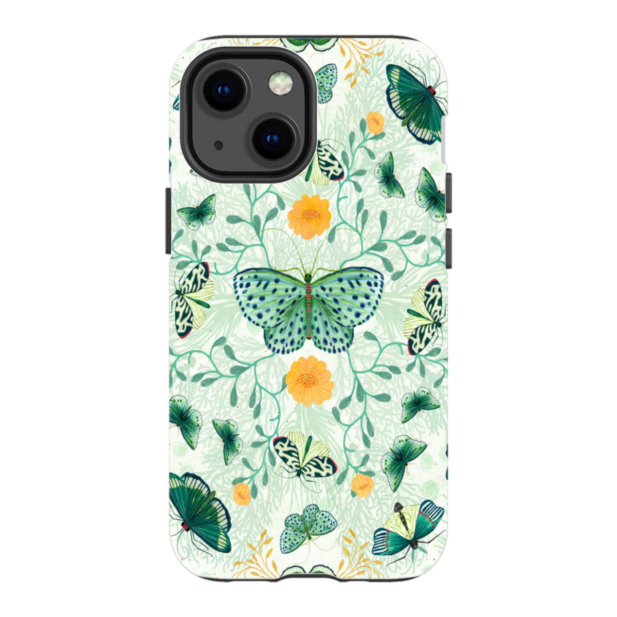 iPhone Tough Case - Medium Moths 1 By Katherine Quinn