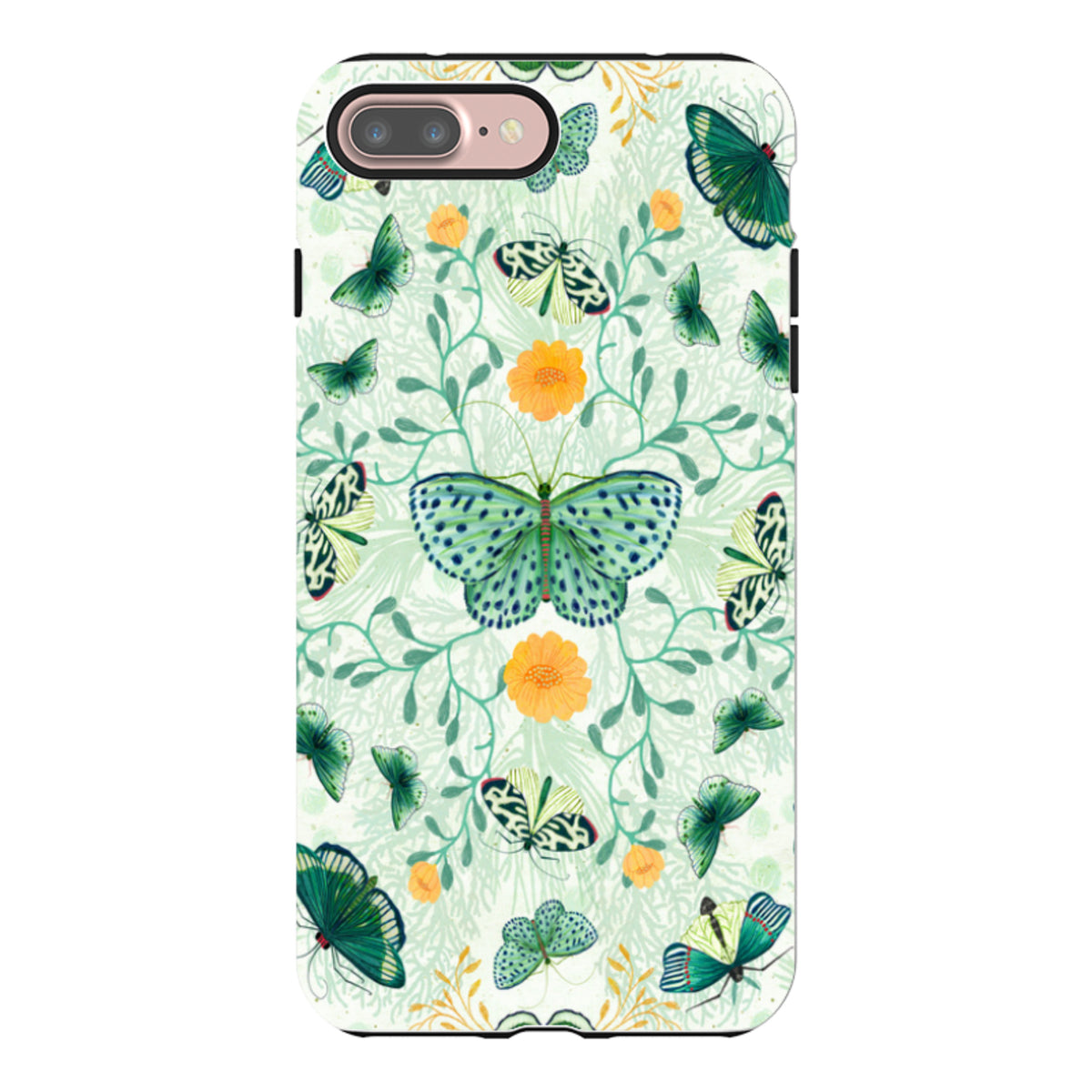 iPhone Tough Case - Medium Moths 1 By Katherine Quinn