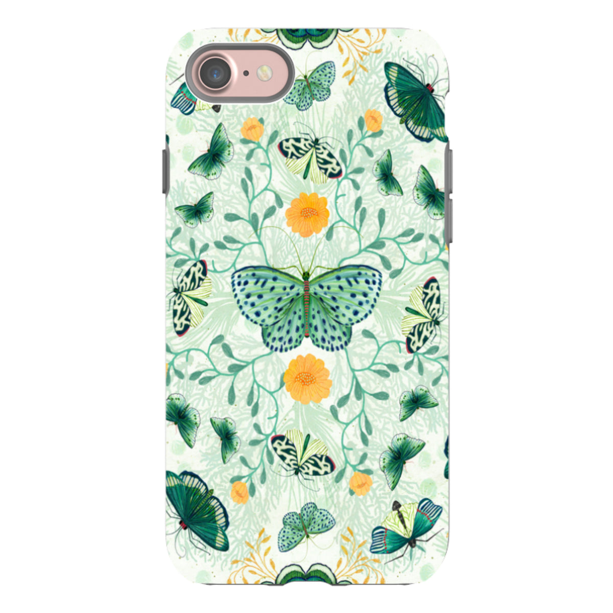 iPhone Tough Case - Medium Moths 1 By Katherine Quinn