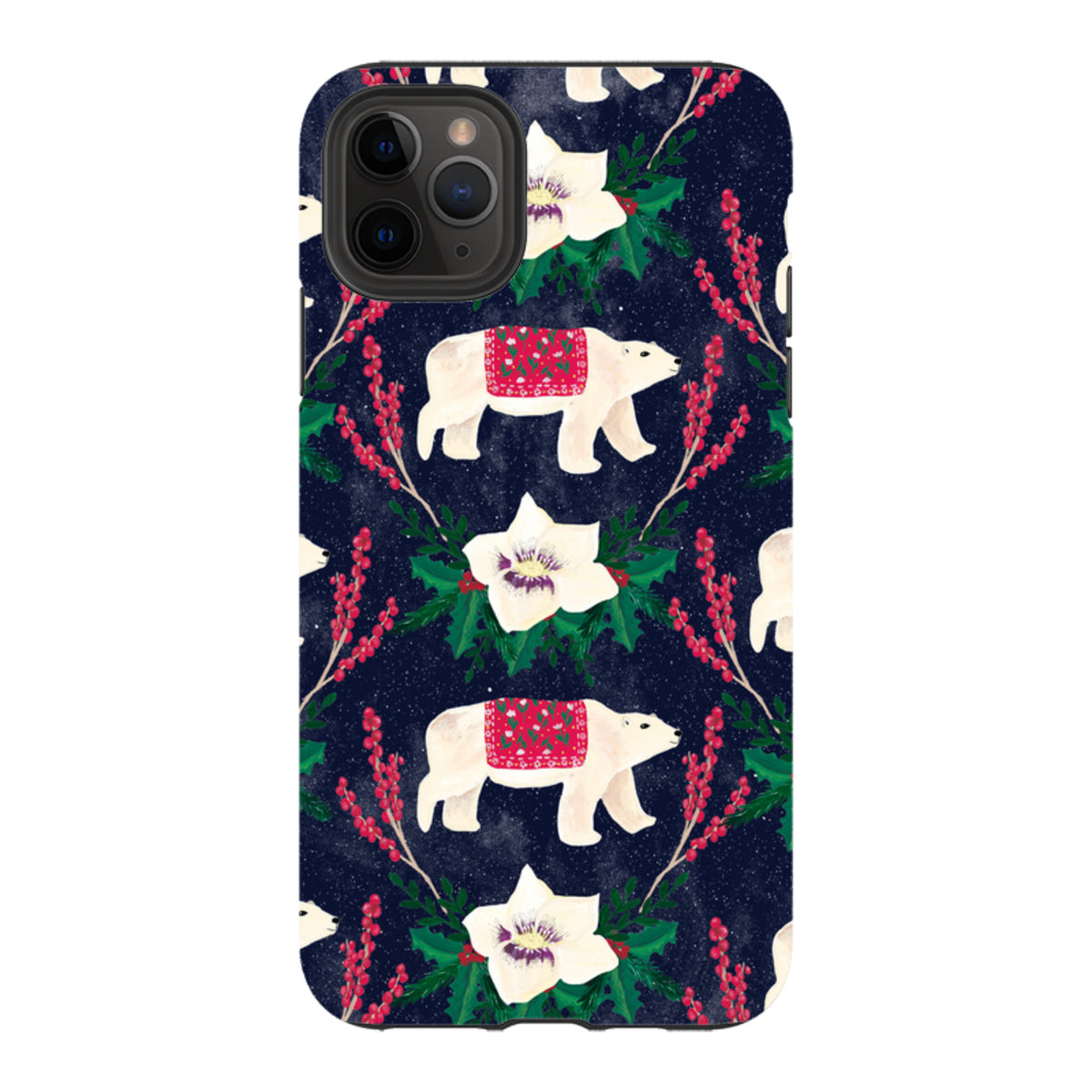 iPhone Tough Case - Midnight Polar Bears By Abby Jacobs