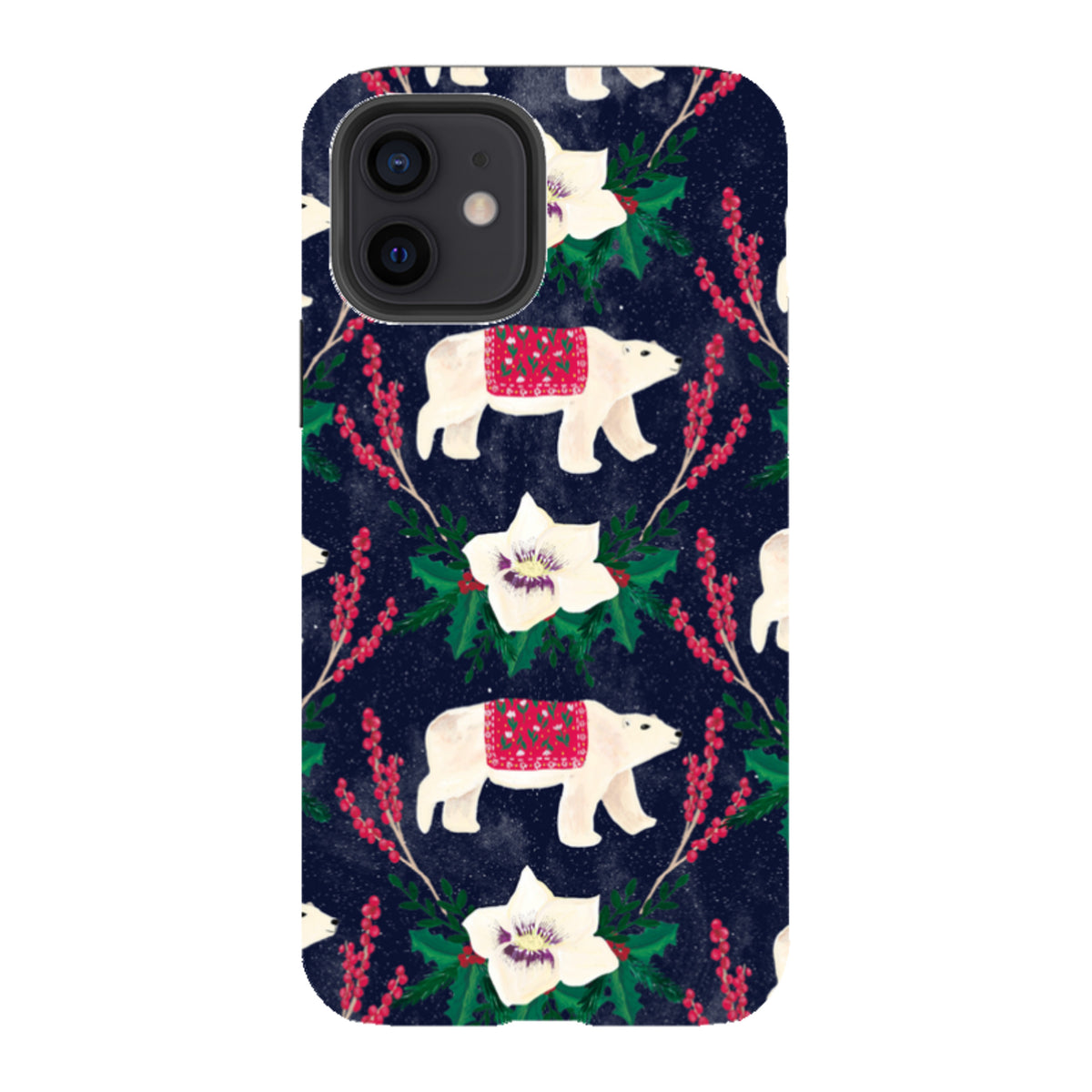 iPhone Tough Case - Midnight Polar Bears By Abby Jacobs