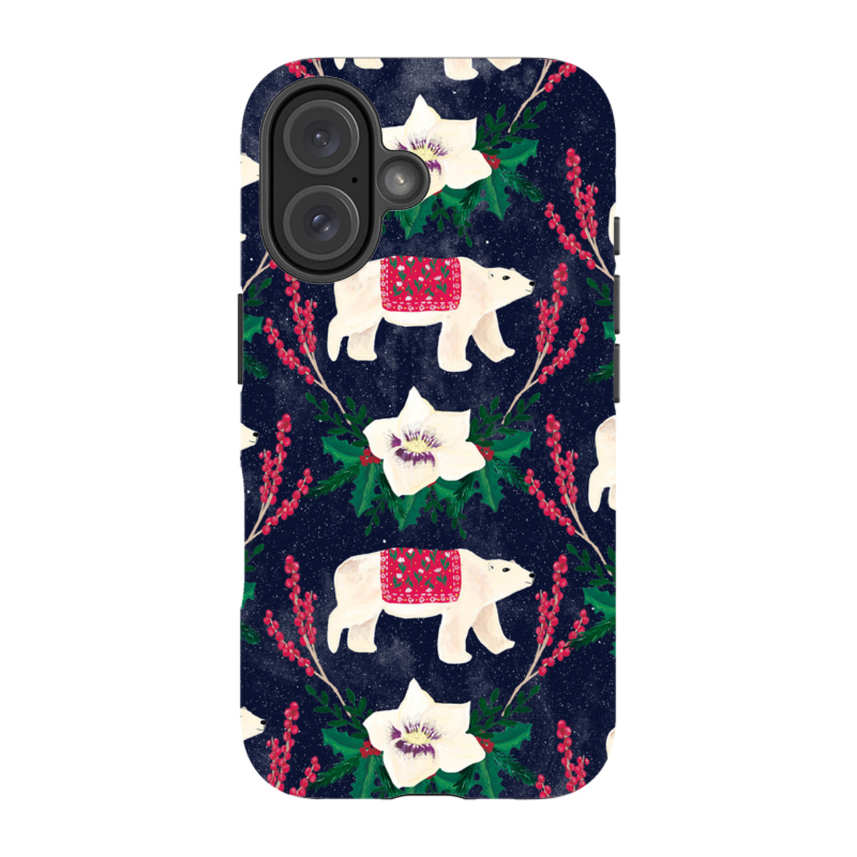 iPhone Tough Case - Midnight Polar Bears By Abby Jacobs