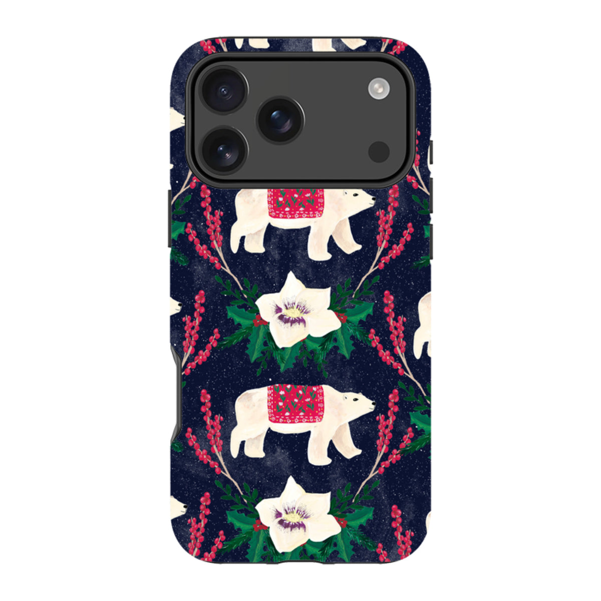 iPhone Tough Case - Midnight Polar Bears By Abby Jacobs