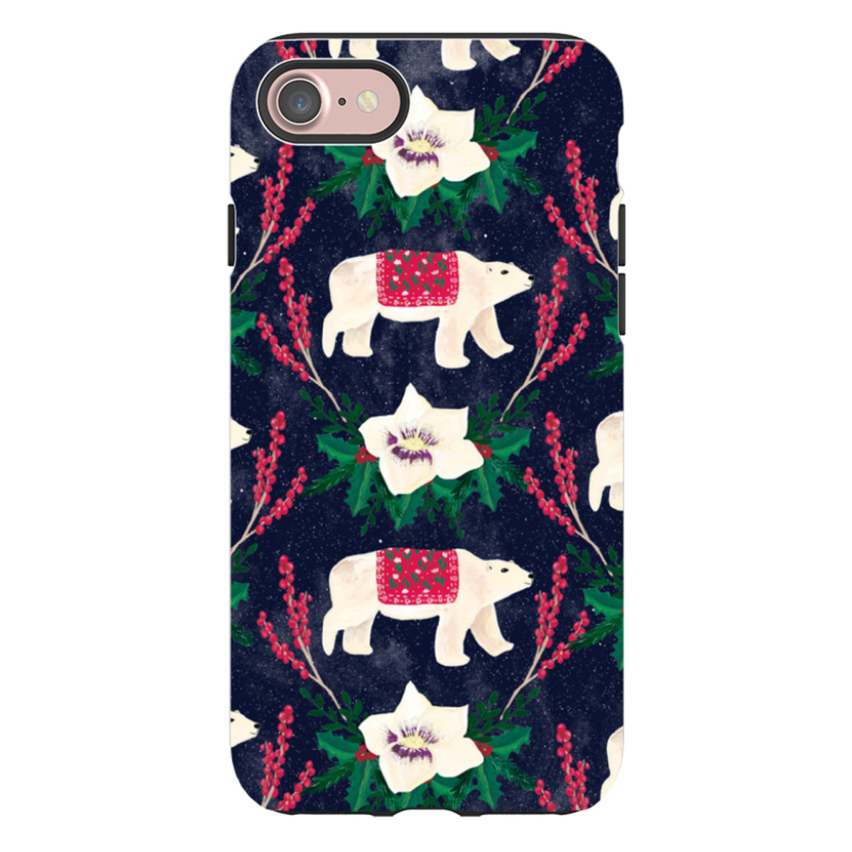 iPhone Tough Case - Midnight Polar Bears By Abby Jacobs
