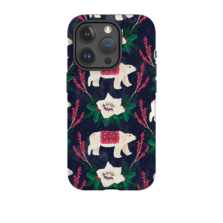 iPhone Tough Case - Midnight Polar Bears By Abby Jacobs