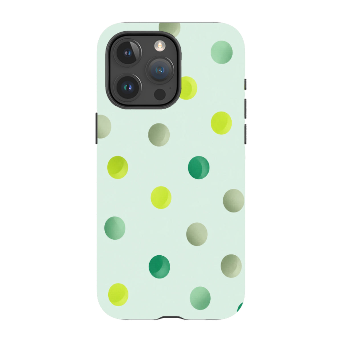 iPhone Schutzhülle - Mintfarbene Polka Dots