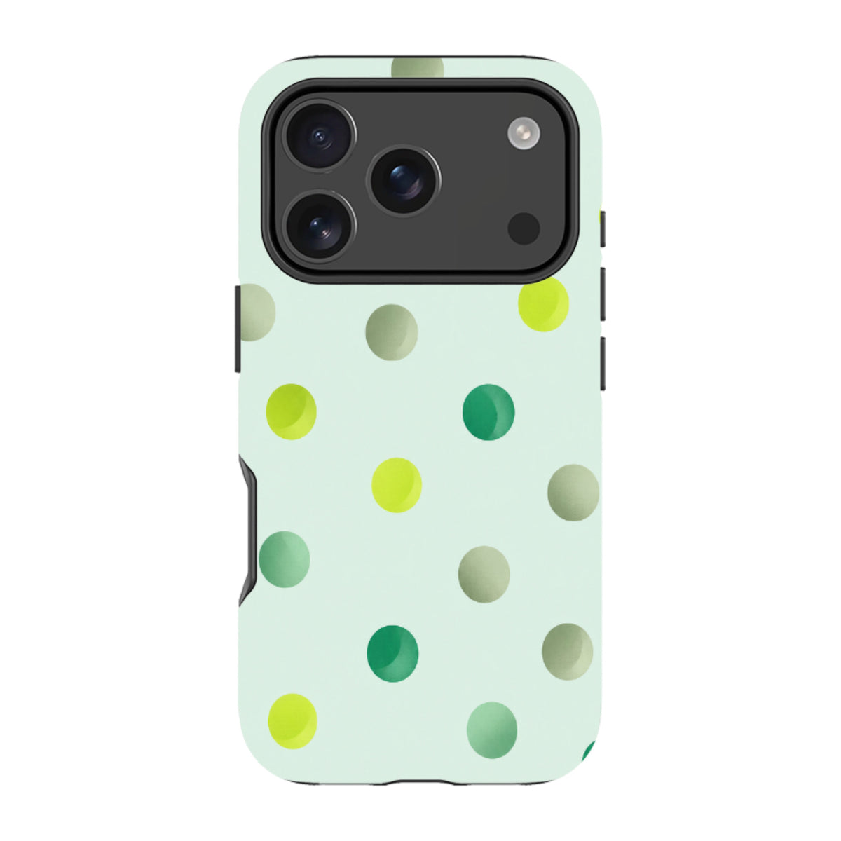 iPhone Schutzhülle - Mintfarbene Polka Dots