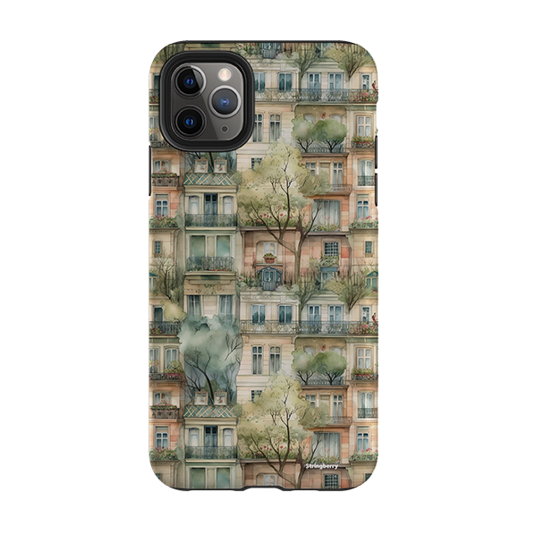 iPhone Tough Case - Montmartre Houses