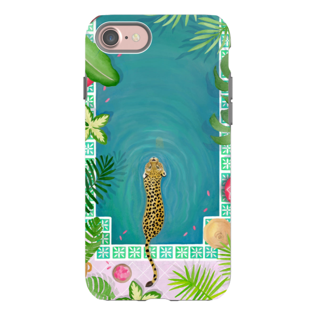 iPhone Tough Case - Morocco Pool Leopard By Bex Parkin