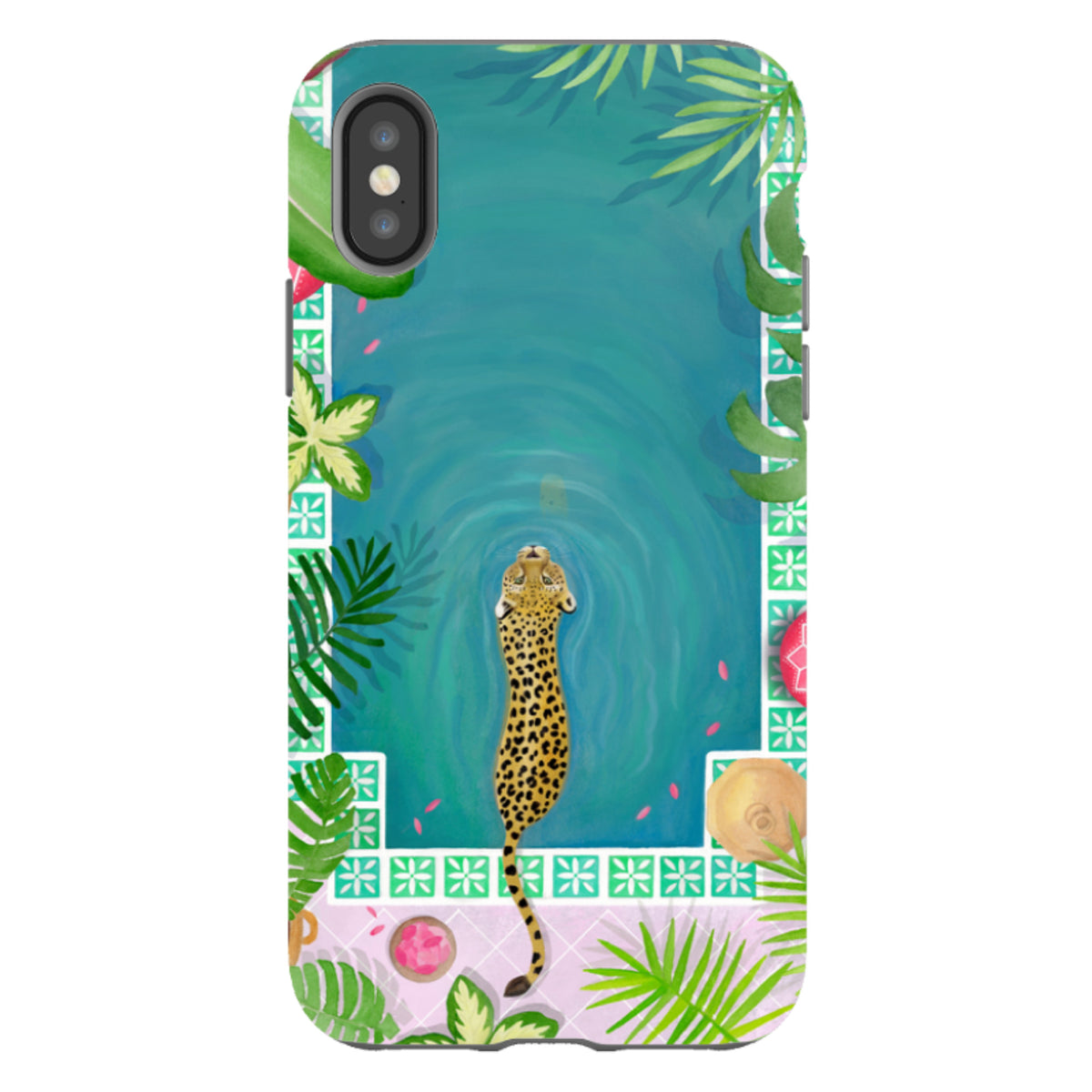 iPhone Tough Case - Morocco Pool Leopard By Bex Parkin
