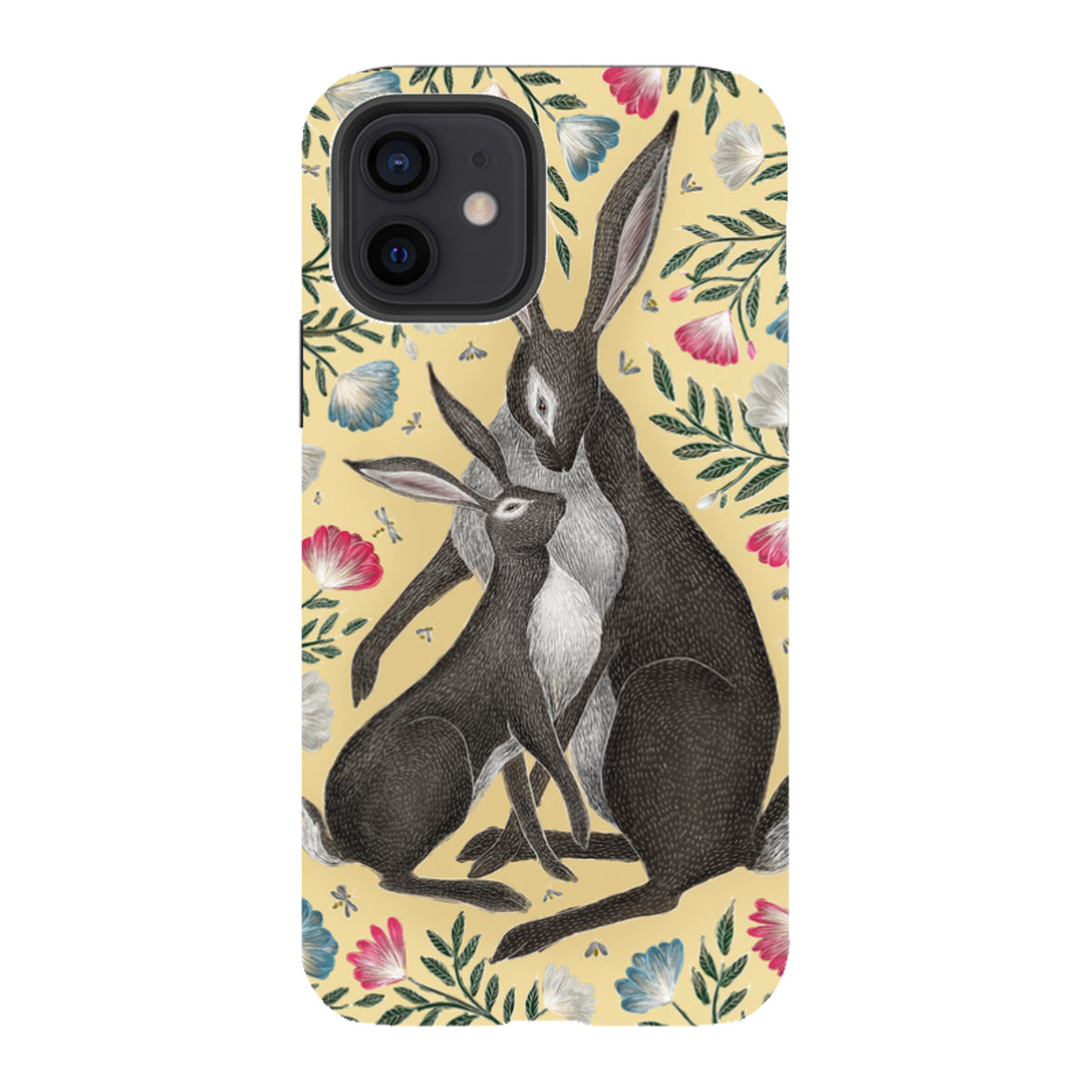 iPhone Tough Case - Mother And Baby Hare By Catherine Rowe