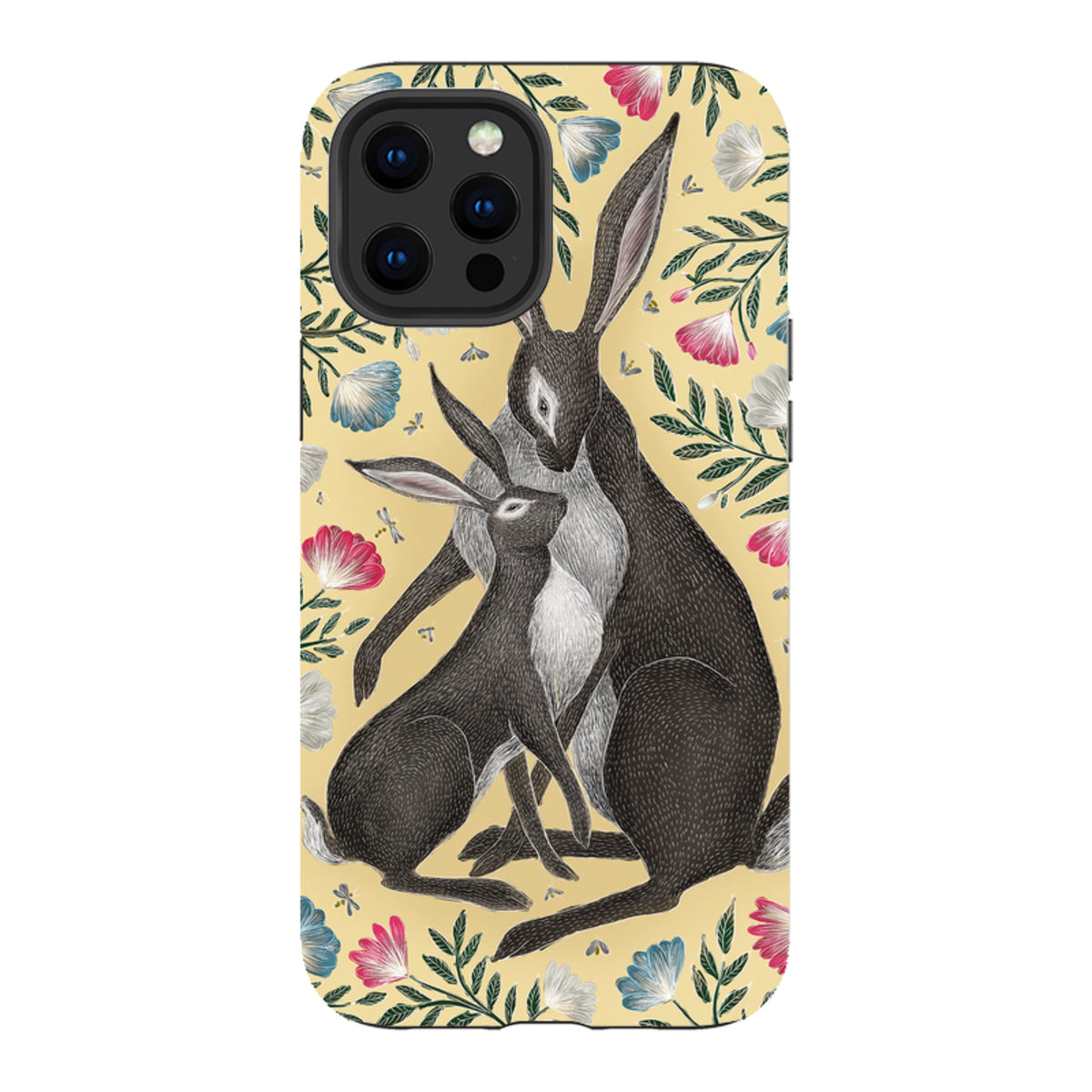 iPhone Tough Case - Mother And Baby Hare By Catherine Rowe