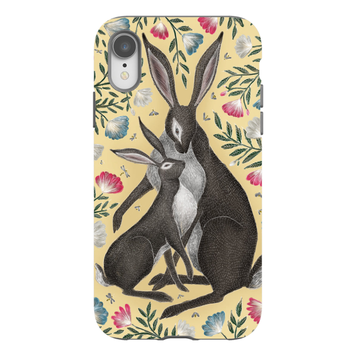 iPhone Tough Case - Mother And Baby Hare By Catherine Rowe