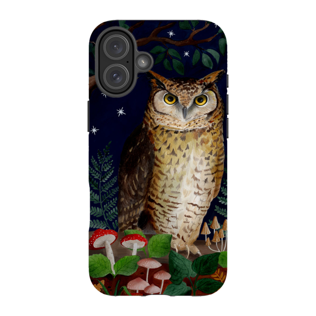 iPhone Tough Case - Mushroom Owl By Bex Parkin
