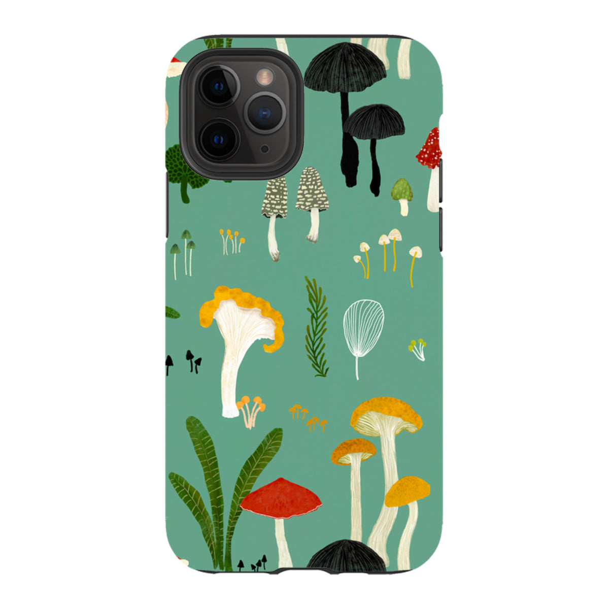 iPhone Tough Case - Mushroom Pattern By Katherine Quinn