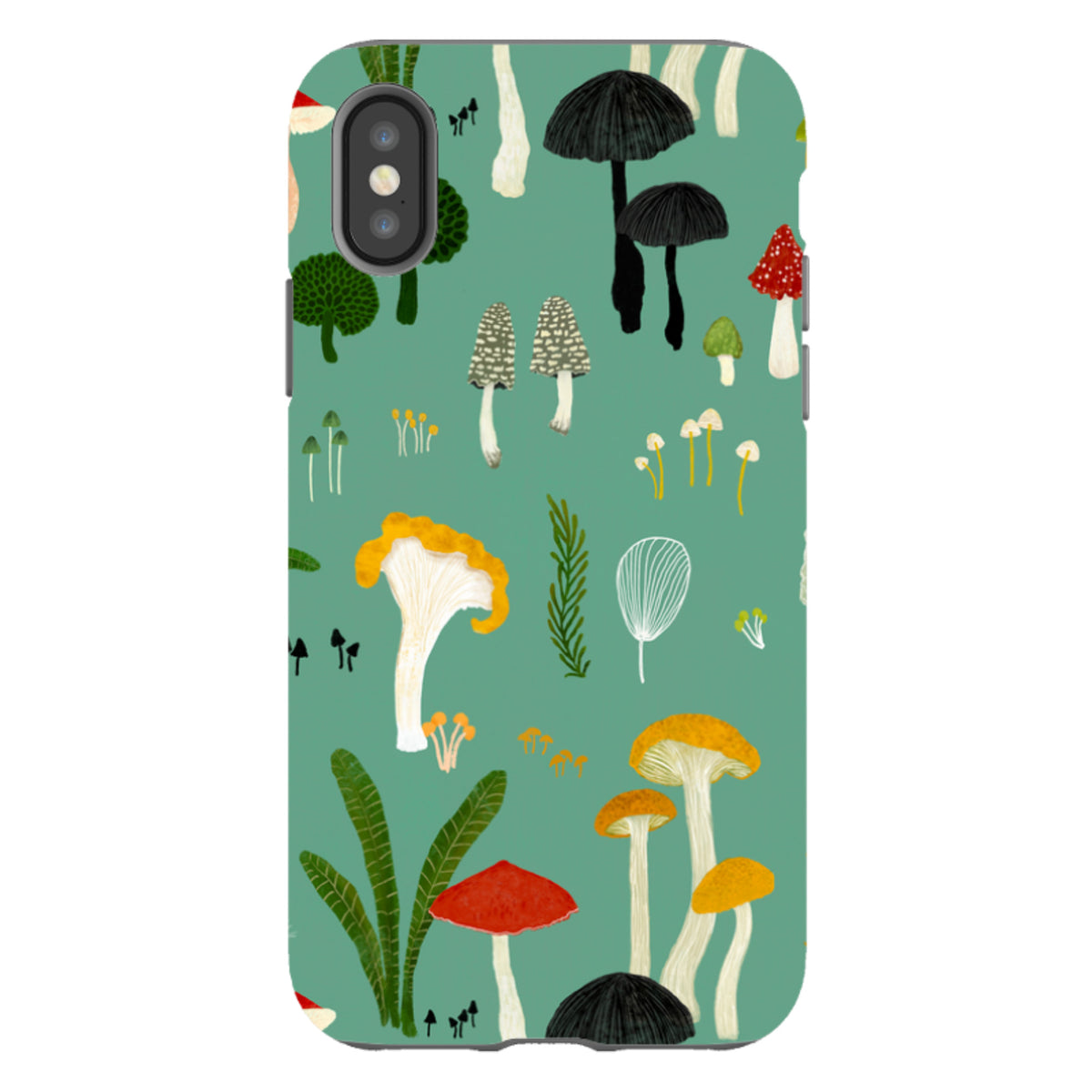 iPhone Tough Case - Mushroom Pattern By Katherine Quinn
