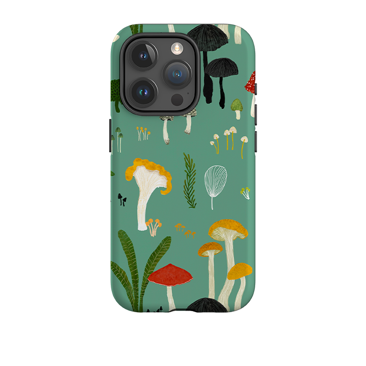 iPhone Tough Case - Mushroom Pattern By Katherine Quinn